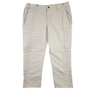 Womens Vertx Beige Tactical Cargo Pants Hi Rise 32" Inseam Cotton Blend Size 16